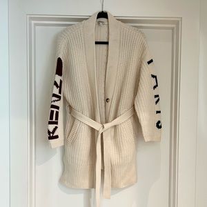 Kenzo Logo Wool Cardigan